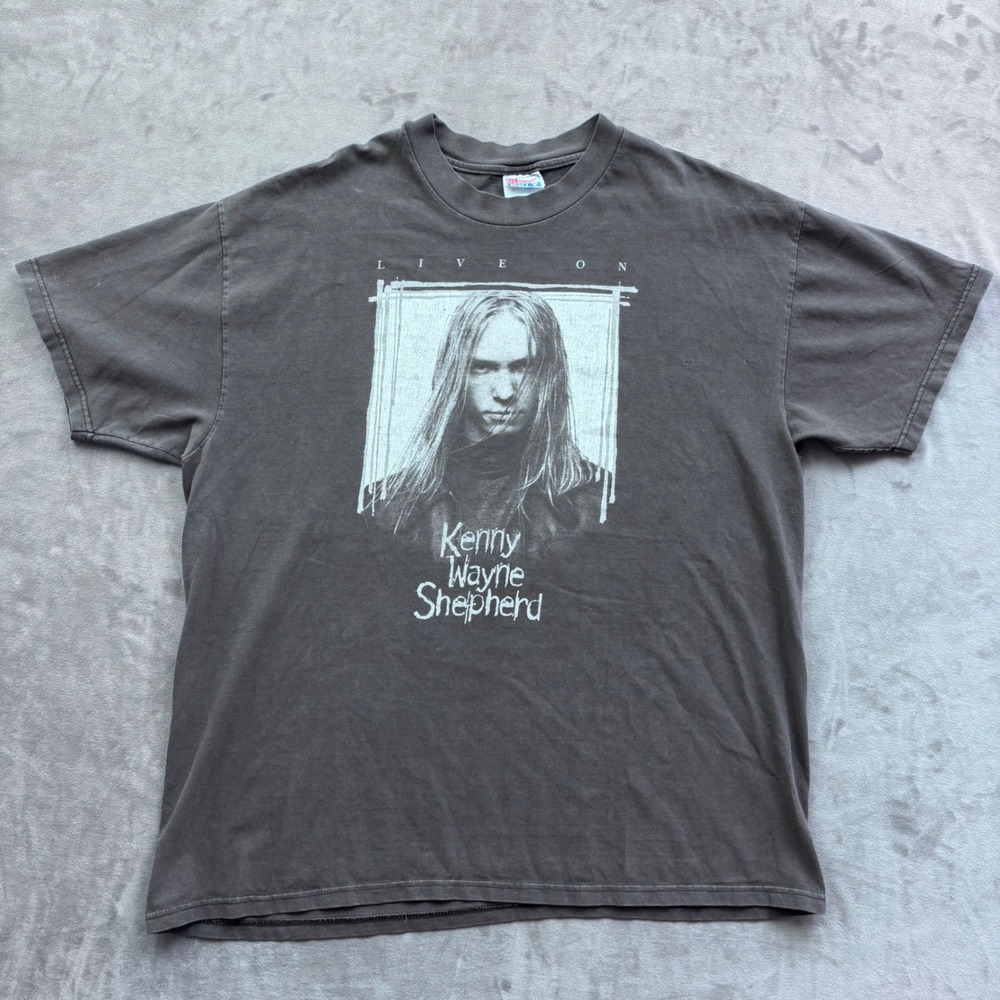 Vintage Kenny Wayne Shepherd Live On Tour Shirt Hanes Beefy-T Gray XL